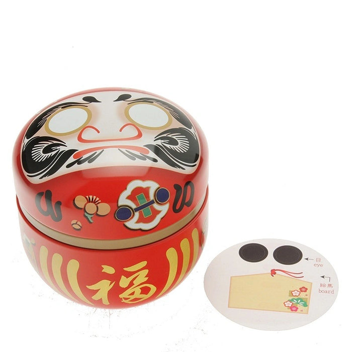 Tea Canister Red Daruma "Wishes", 100g