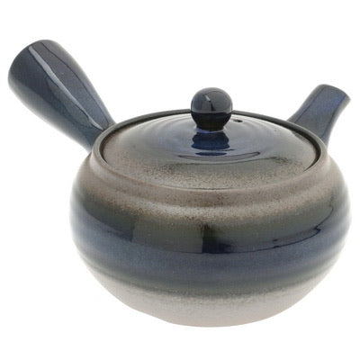 Kyu Banko style Tea pot, Lapis Ring.