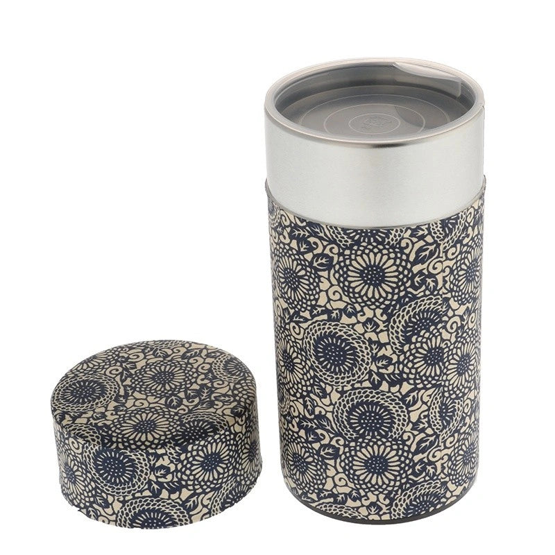 Tea Caddy Antique Manjugiku Mums